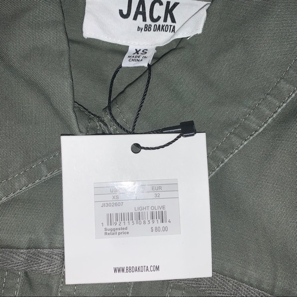 Jack by BB Dakota cropped button down jacket - Picture 7 of 8